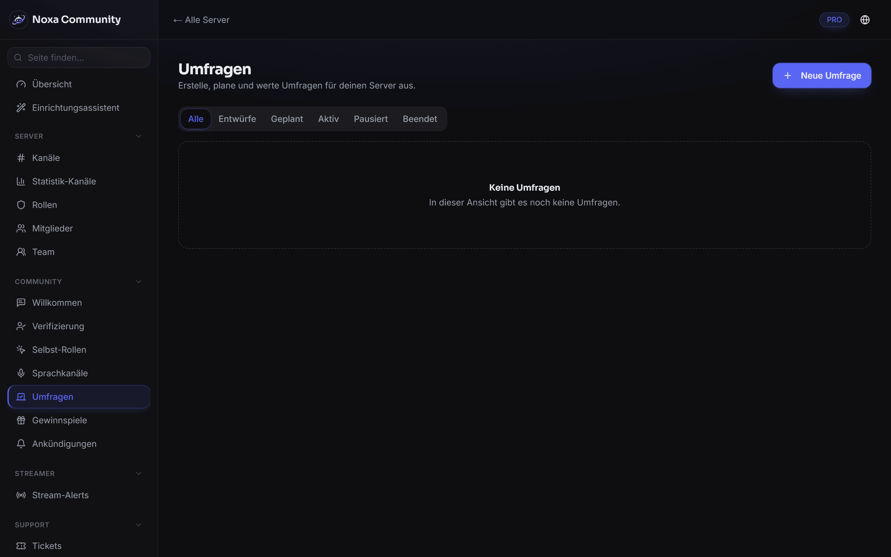 Umfragen mit Live-Ergebnissen